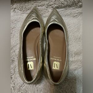 Bruno Magli Ballet Quilted Metallic Leather